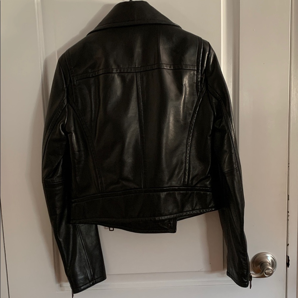 Coach Black Leather Moto Jacket - Picture 10 of 13